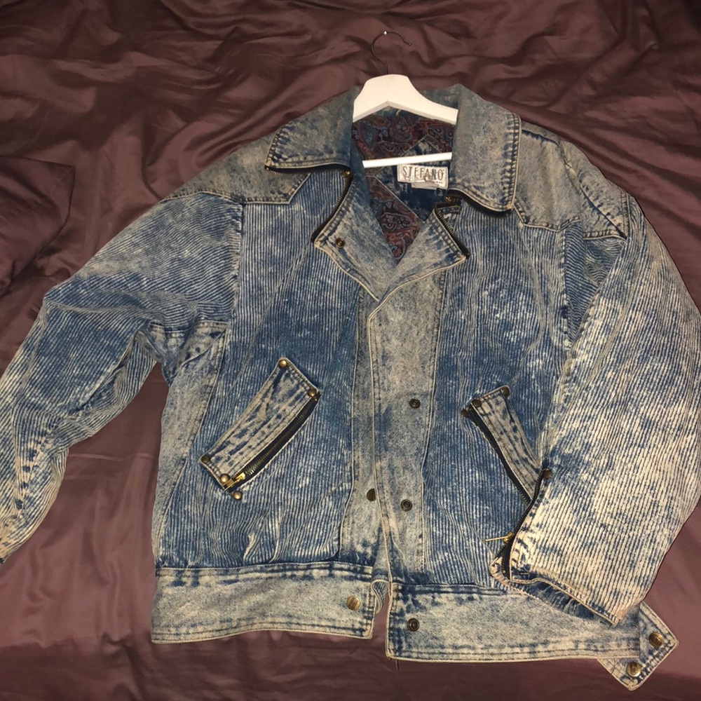 Oversized vantage denim jacket